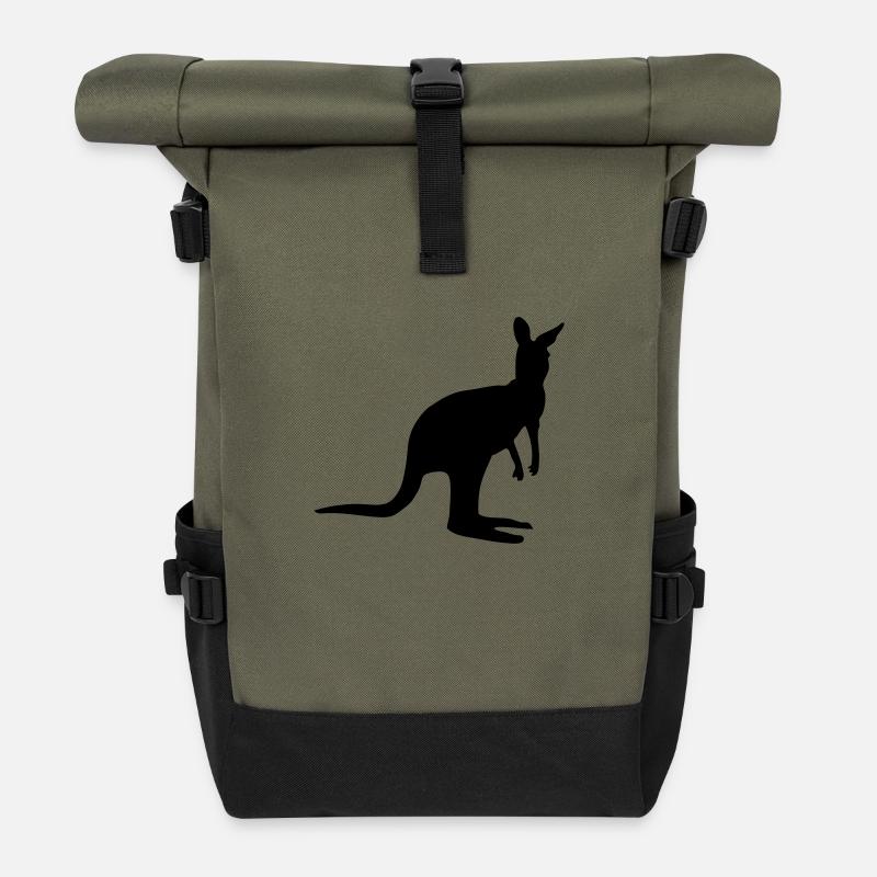 Känguru - Rolltop Rucksack - Olive/Schwarz
