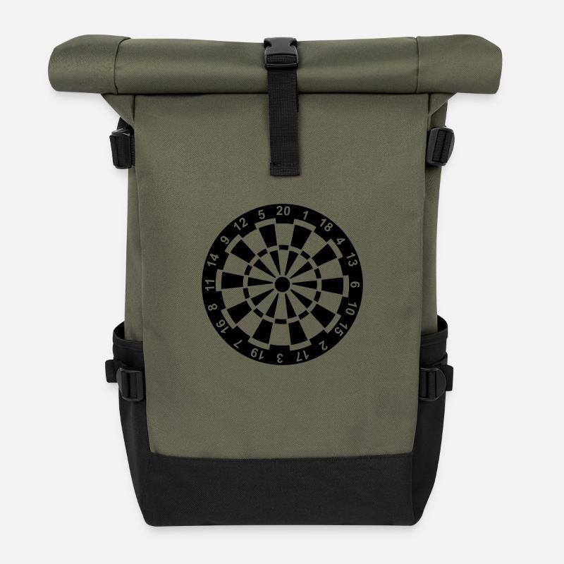 Darts - Sac à dos roll top - olive/noir