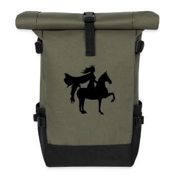 prinzessin - Rolltop Rucksack - Olive/Schwarz - Vorne