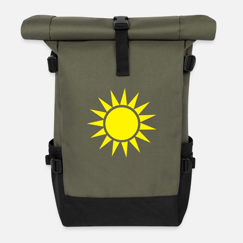 sonne - Rolltop Rucksack - Olive/Schwarz