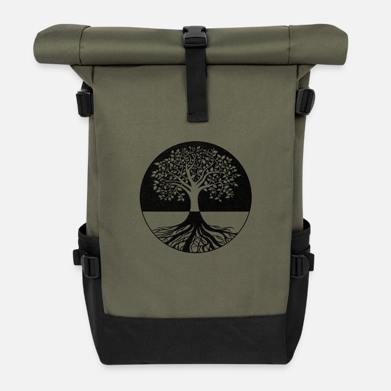 Lebensbaum - Rolltop Rucksack - Olive/Schwarz