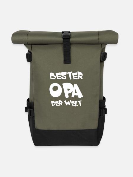 Opa - Rolltop Rucksack - Olive/Schwarz