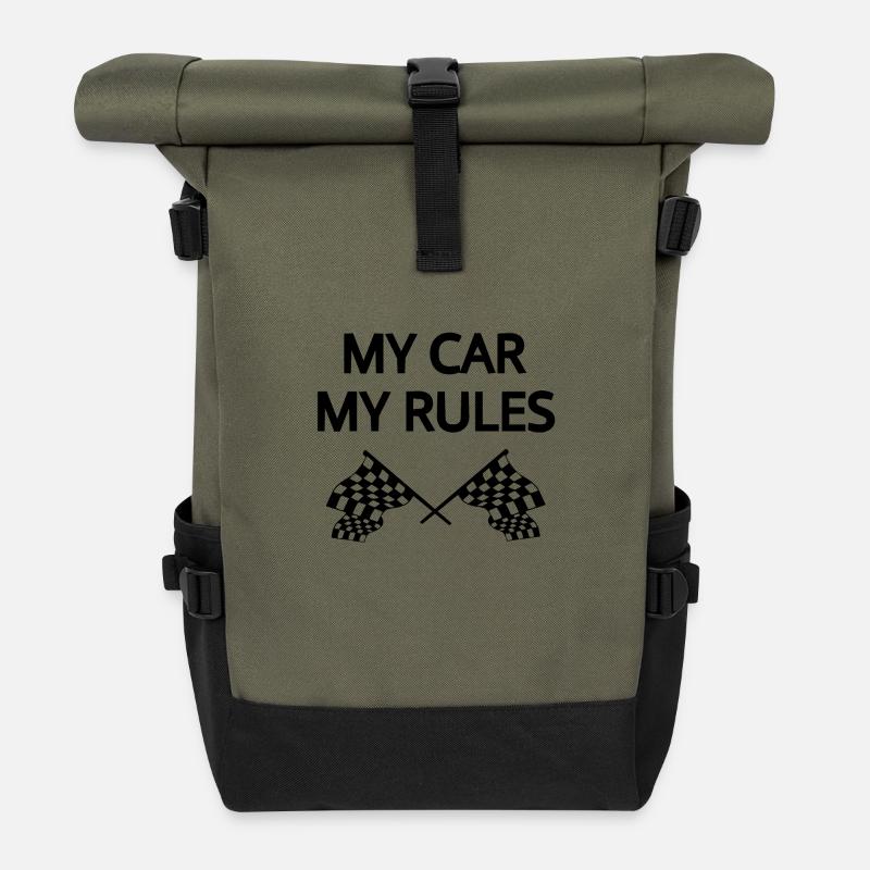 Auto - Rolltop Rucksack - Olive/Schwarz