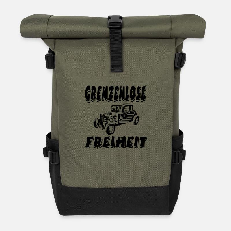 Auto - Rolltop Rucksack - Olive/Schwarz