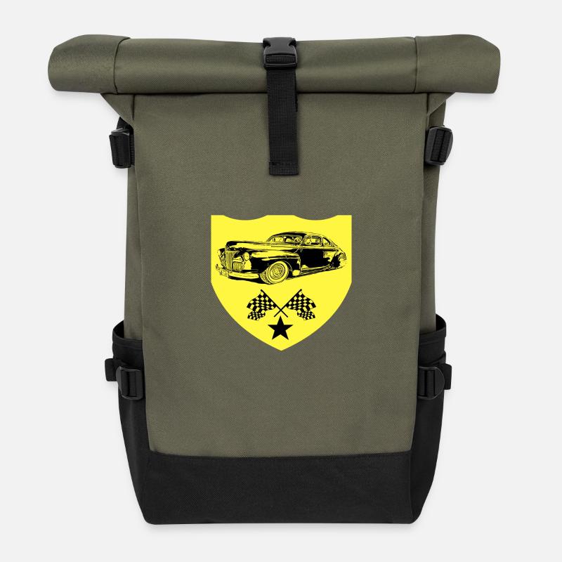 Auto - Rolltop Rucksack - Olive/Schwarz
