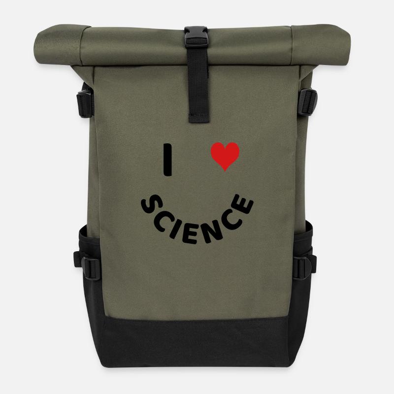 Wissenschaft - Rolltop Rucksack - Olive/Schwarz