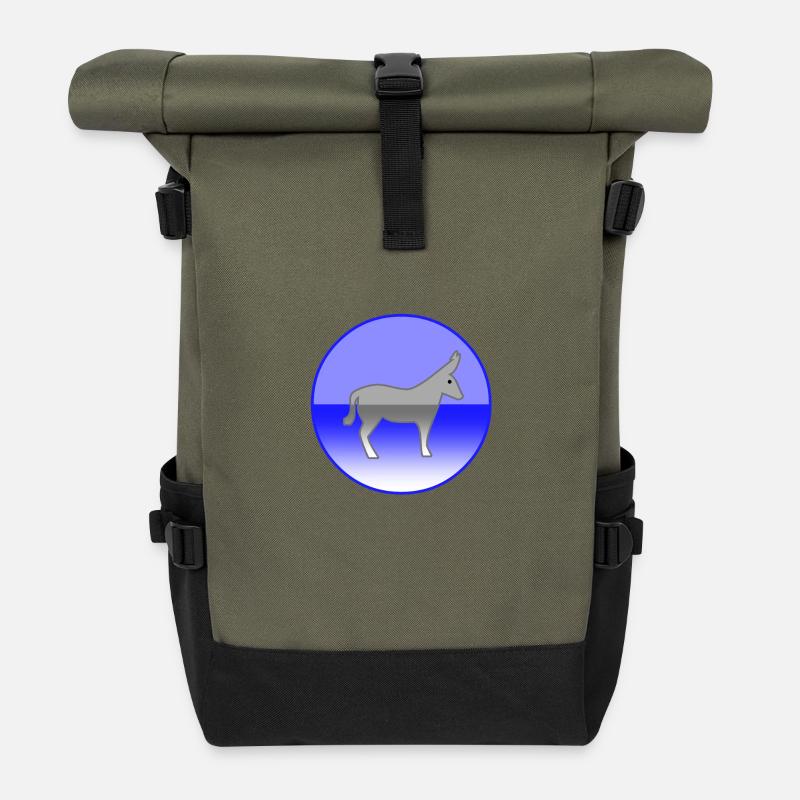 Esel - Rolltop Rucksack - Olive/Schwarz