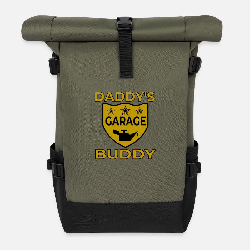 Garage - Roll Top Backpack - olive/black