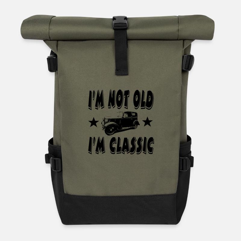 Auto - Rolltop Rucksack - Olive/Schwarz