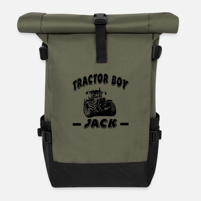 Traktor - Rolltop Rucksack - Olive/Schwarz