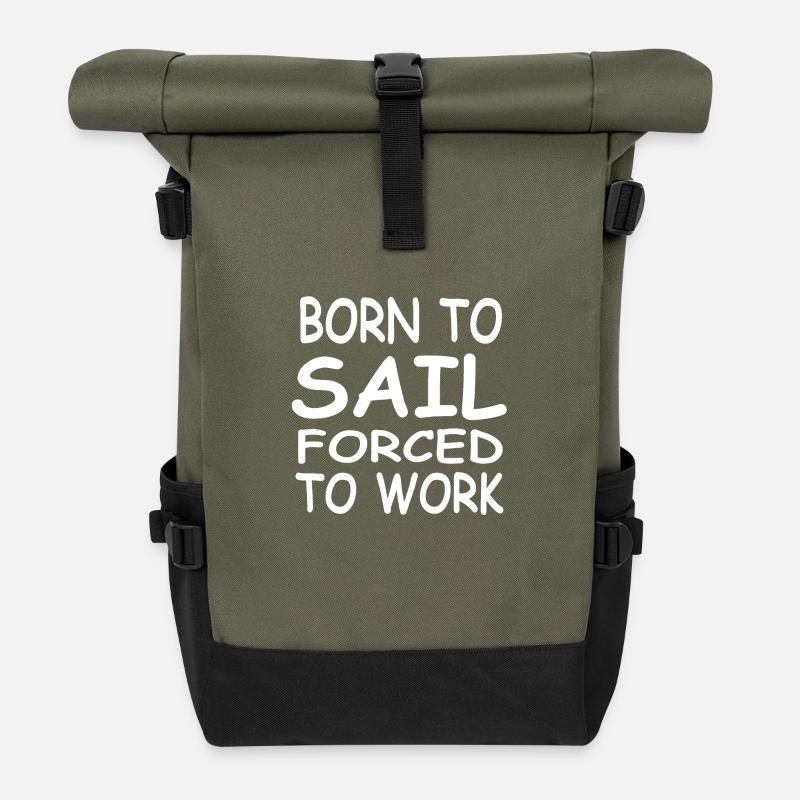 Segeln - Rolltop Rucksack - Olive/Schwarz
