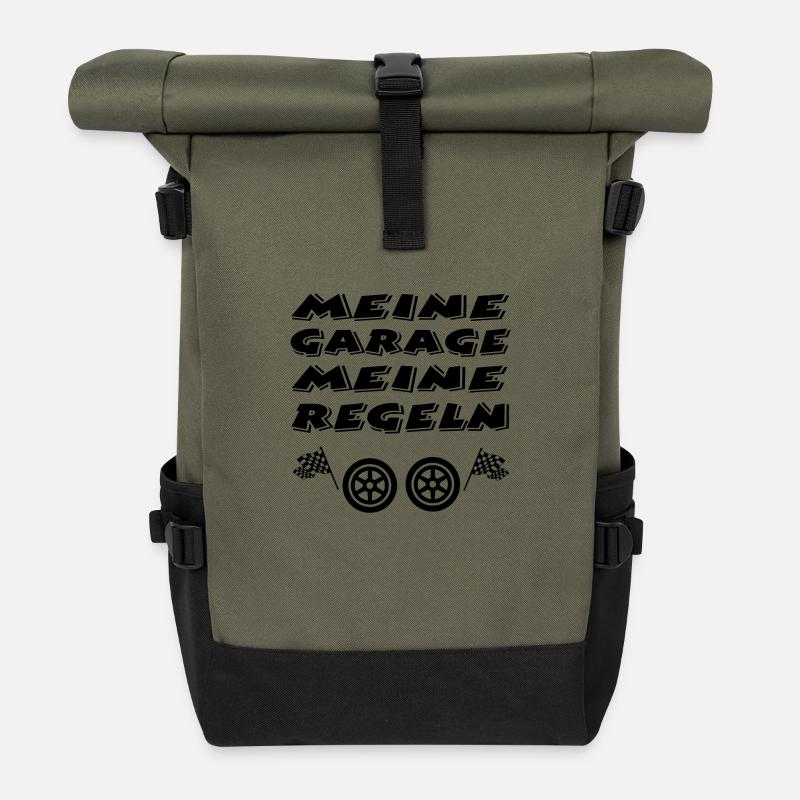 Garage - Rolltop Rucksack - Olive/Schwarz