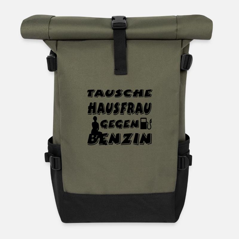 Auto - Rolltop Rucksack - Olive/Schwarz