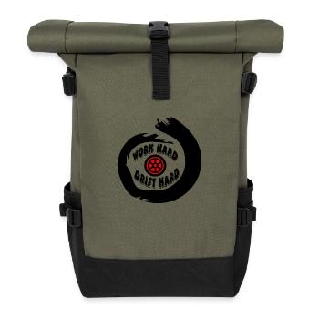 Car - Roll Top Backpack - olive/black - Front