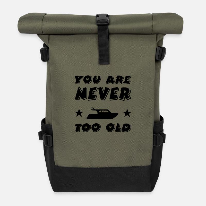 Boot - Rolltop Rucksack - Olive/Schwarz