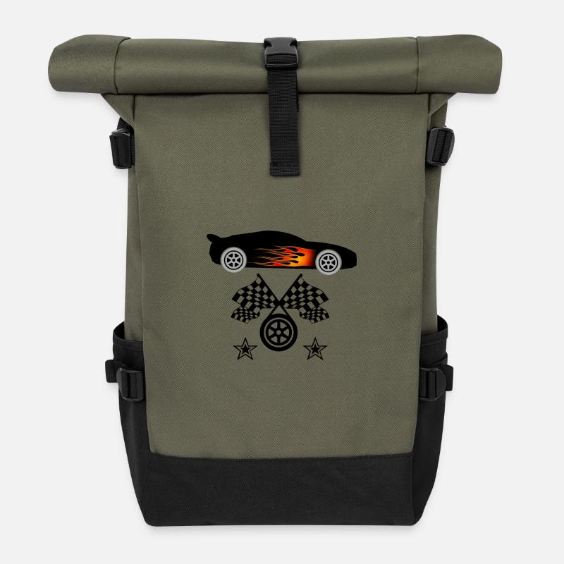 Auto - Rolltop Rucksack - Olive/Schwarz