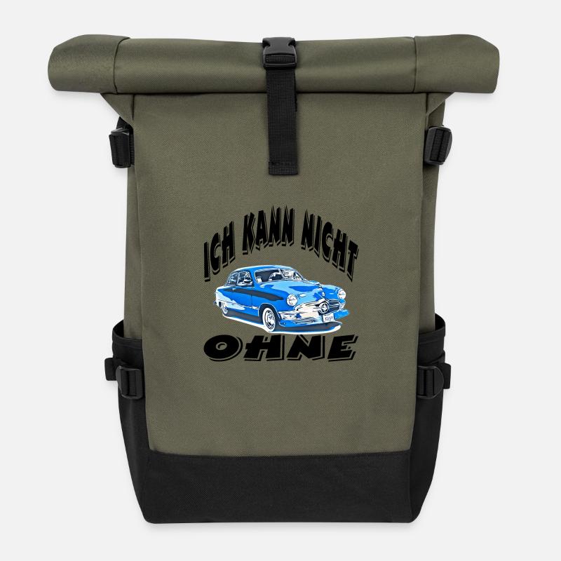Auto - Rolltop Rucksack - Olive/Schwarz