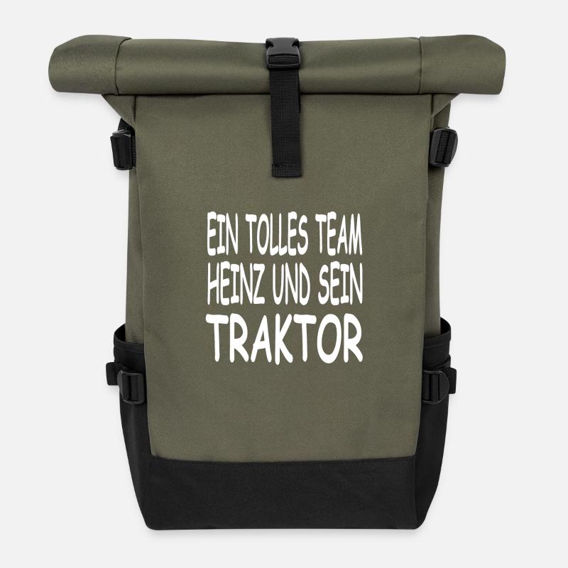 Traktor - Rolltop Rucksack - Olive/Schwarz