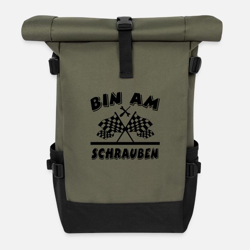 Auto - Rolltop Rucksack - Olive/Schwarz