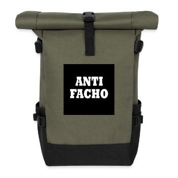 Anti facho - Roll Top Backpack - olive/black - Front