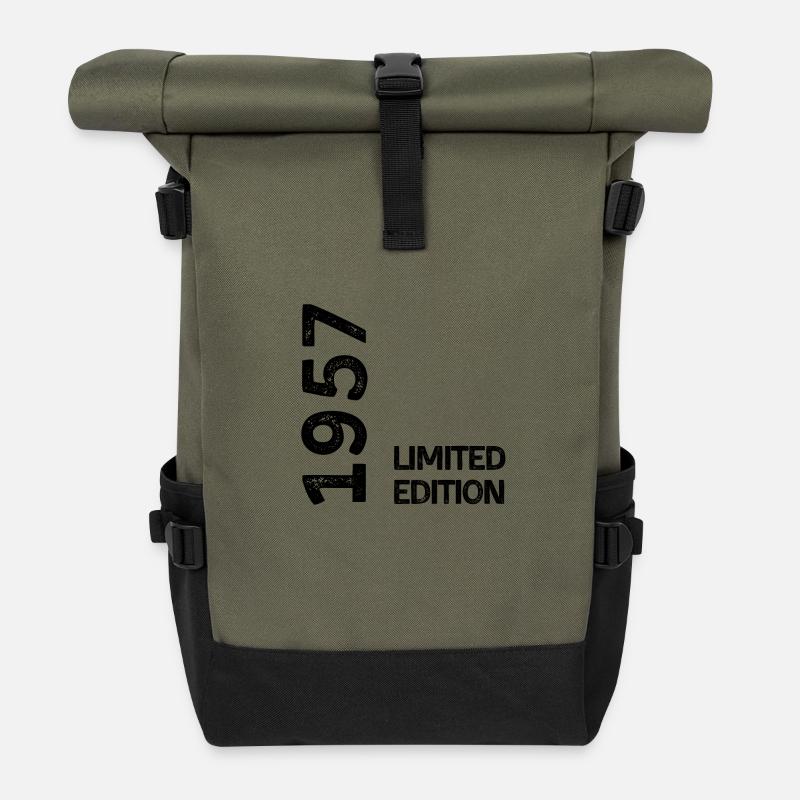 1957 limited edition - Sac à dos roll top - olive/noir