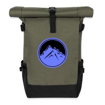 berge - Rolltop Rucksack - Olive/Schwarz - Vorne