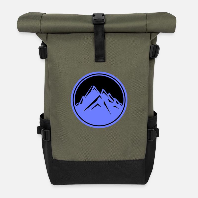berge - Rolltop Rucksack - Olive/Schwarz