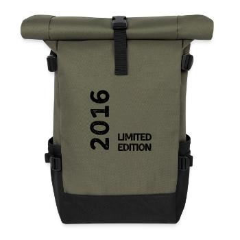 Limitierte Auflage 2016 - Rolltop Rucksack - Olive/Schwarz - Vorne