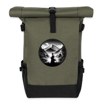 Fuji Woman - Roll Top Backpack - olive/black - Front