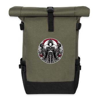 Japanese GeishaRed - Roll Top Backpack - olive/black - Front