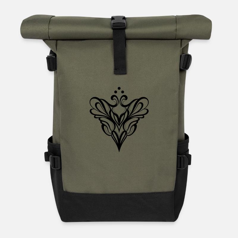 Ornament - Rolltop Rucksack - Olive/Schwarz