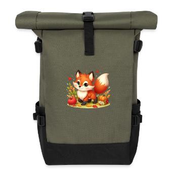 Fuchs Herbst - Rolltop Rucksack - Olive/Schwarz - Vorne