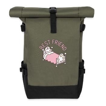 Bester Freund - Rolltop Rucksack - Olive/Schwarz - Vorne