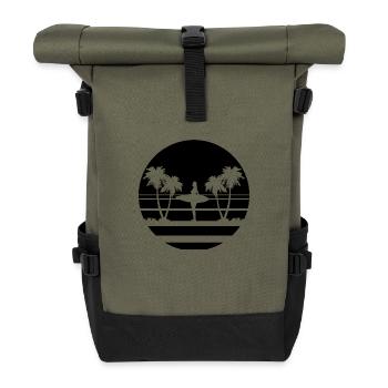 Surf Planche de surf Surfeur Sports nautiques - Sac à dos roll top - olive/noir - Devant