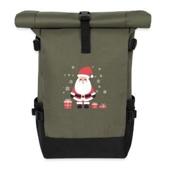 Santa Claus - Roll Top Backpack - olive/black - Front