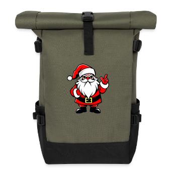 Weihnachtsmann, santa claus figure Święty Mikołaj - Sac à dos roll top - olive/noir - Devant