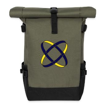 Deux anneaux - Sac à dos roll top - olive/noir - Devant
