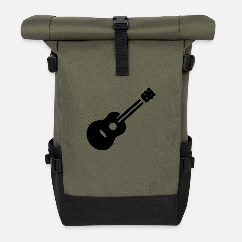 Gitarre - Rolltop Rucksack - Olive/Schwarz