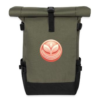 T-shirt graphique Peach Support Sister - Sac à dos roll top - olive/noir - Devant