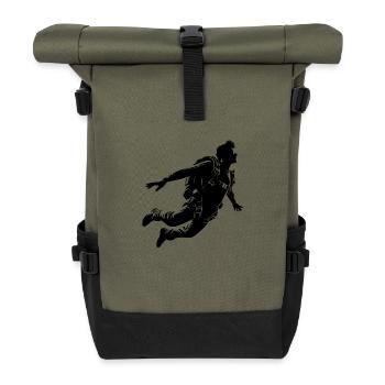 Parachutisme cool - Sac à dos roll top - olive/noir - Devant