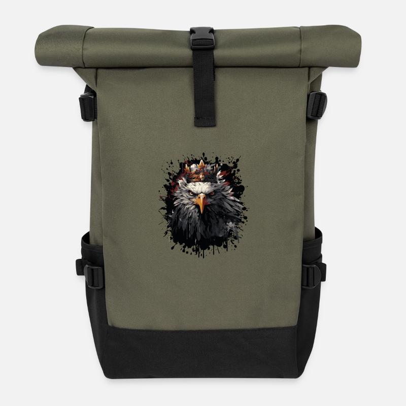Adler Krone - Rolltop Rucksack - Olive/Schwarz