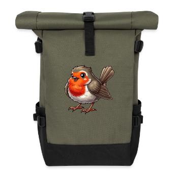 Robin - Roll Top Backpack - olive/black - Front