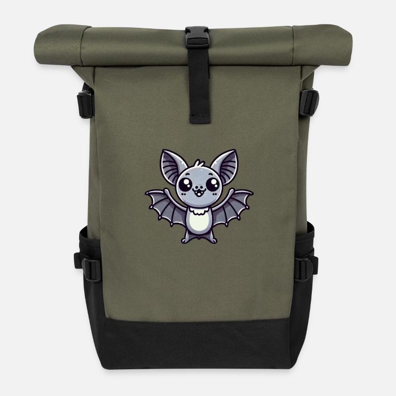 fledermaus - Rolltop Rucksack - Olive/Schwarz