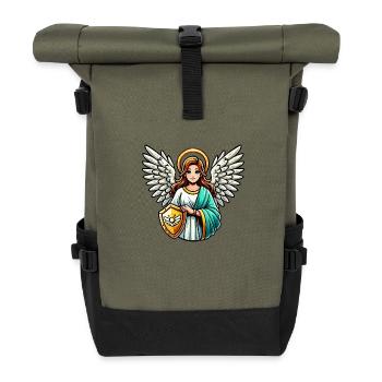 Femme Ange - Sac à dos roll top - olive/noir - Devant