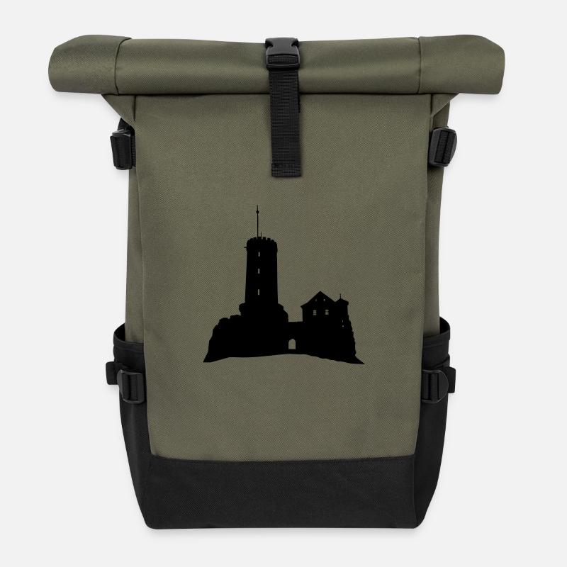 Bielefeld Sparrenburg - Rolltop Rucksack - Olive/Schwarz