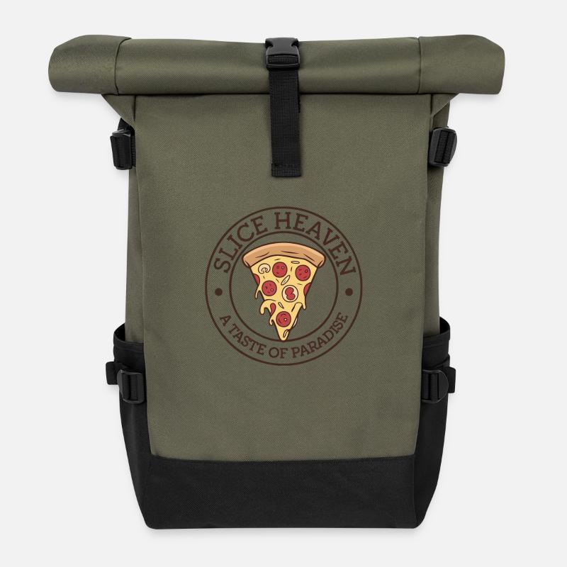 Slice Haven - Un goût de paradis - Sac à dos roll top - olive/noir