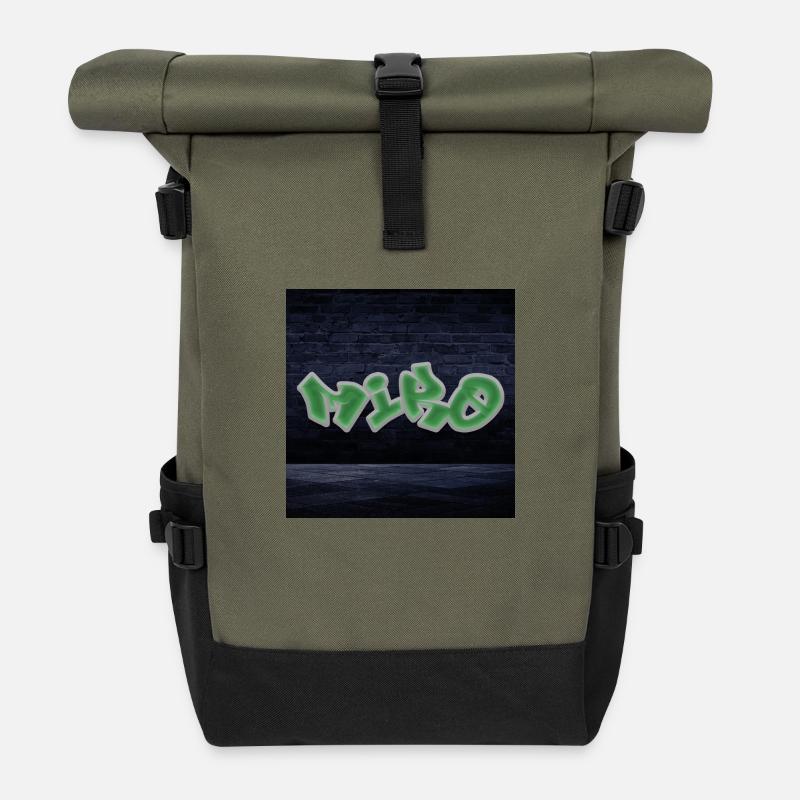 Miro - Rolltop Rucksack - Olive/Schwarz