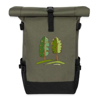 Arbre - Sac à dos roll top - olive/noir - Devant