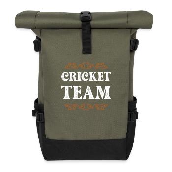 Équipe de cricket - Sac à dos roll top - olive/noir - Devant