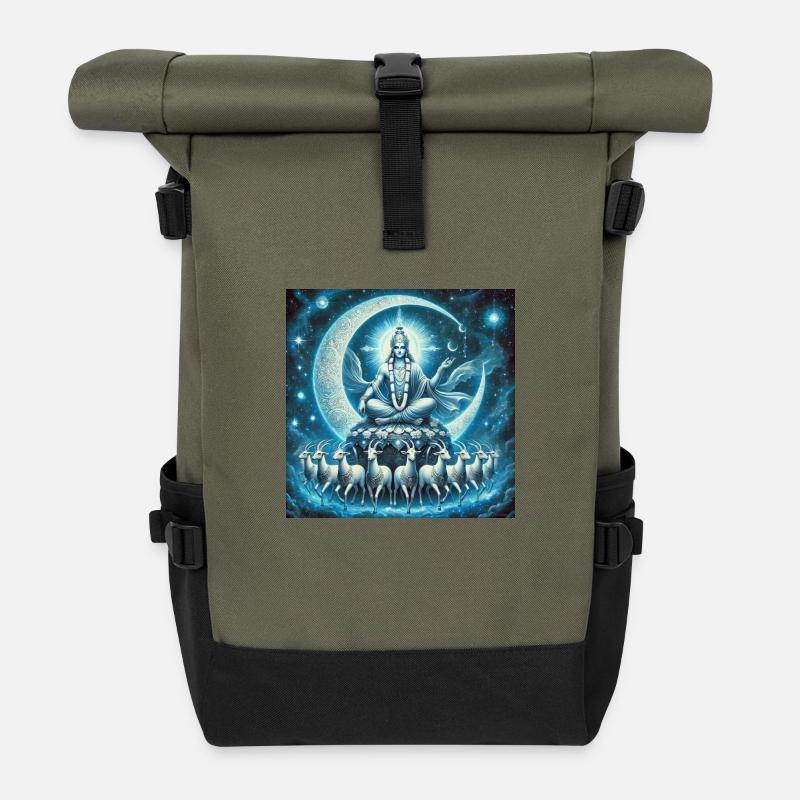 Shiva - Sac à dos roll top - olive/noir